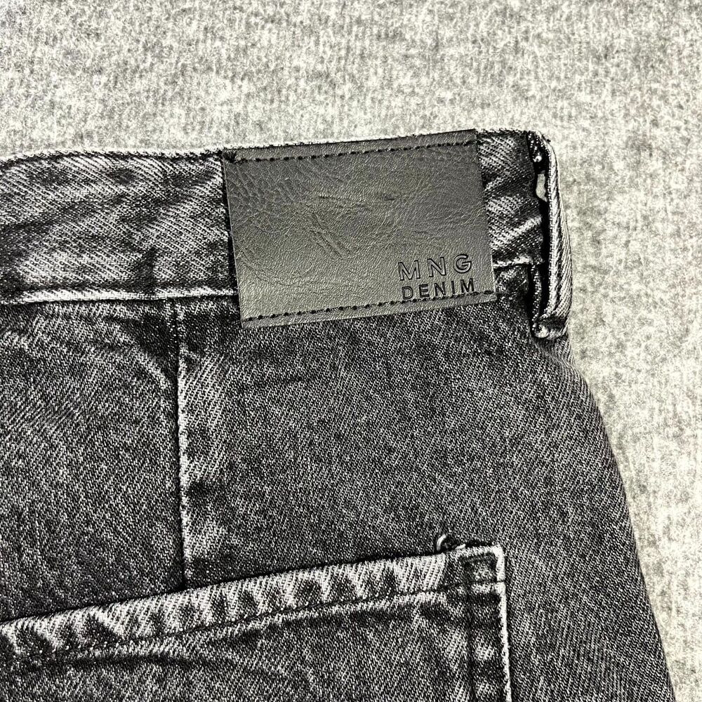 MNG Mango High Waist Tapered Fit Jeans Black Womens Size USA 6 EUR 38 (30x30) - Picture 13 of 15